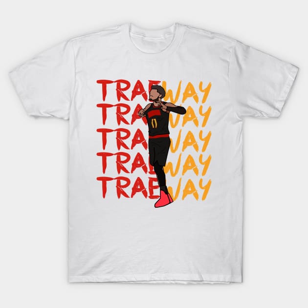 Trae Young 'TraeWay' Atlanta Hawks T-Shirt by xavierjfong